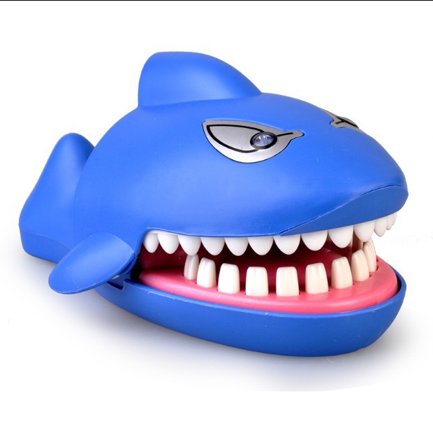 咬手鲨鱼史迪仔史迪奇按牙齿咬手指成人家庭互动游戏恶搞创意玩具
