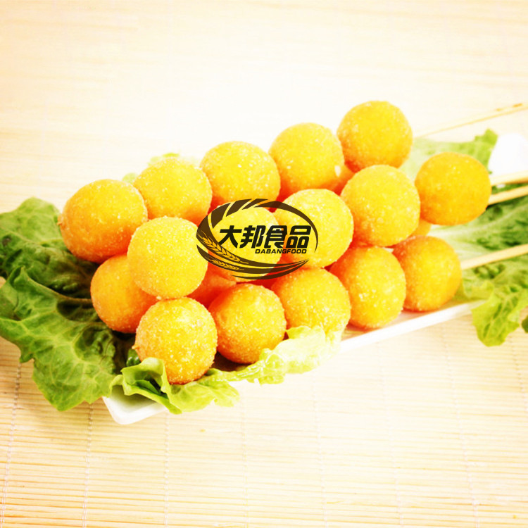 小坤头黄金糯米球串 南瓜饼 南瓜球串油炸烧烤小吃17支/袋 1kg/袋