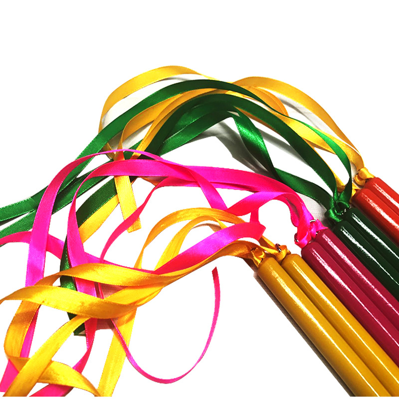 精品乐器 彩带响棒 早教儿童舞蹈奥尔夫打击乐器音乐 丝带节奏棒