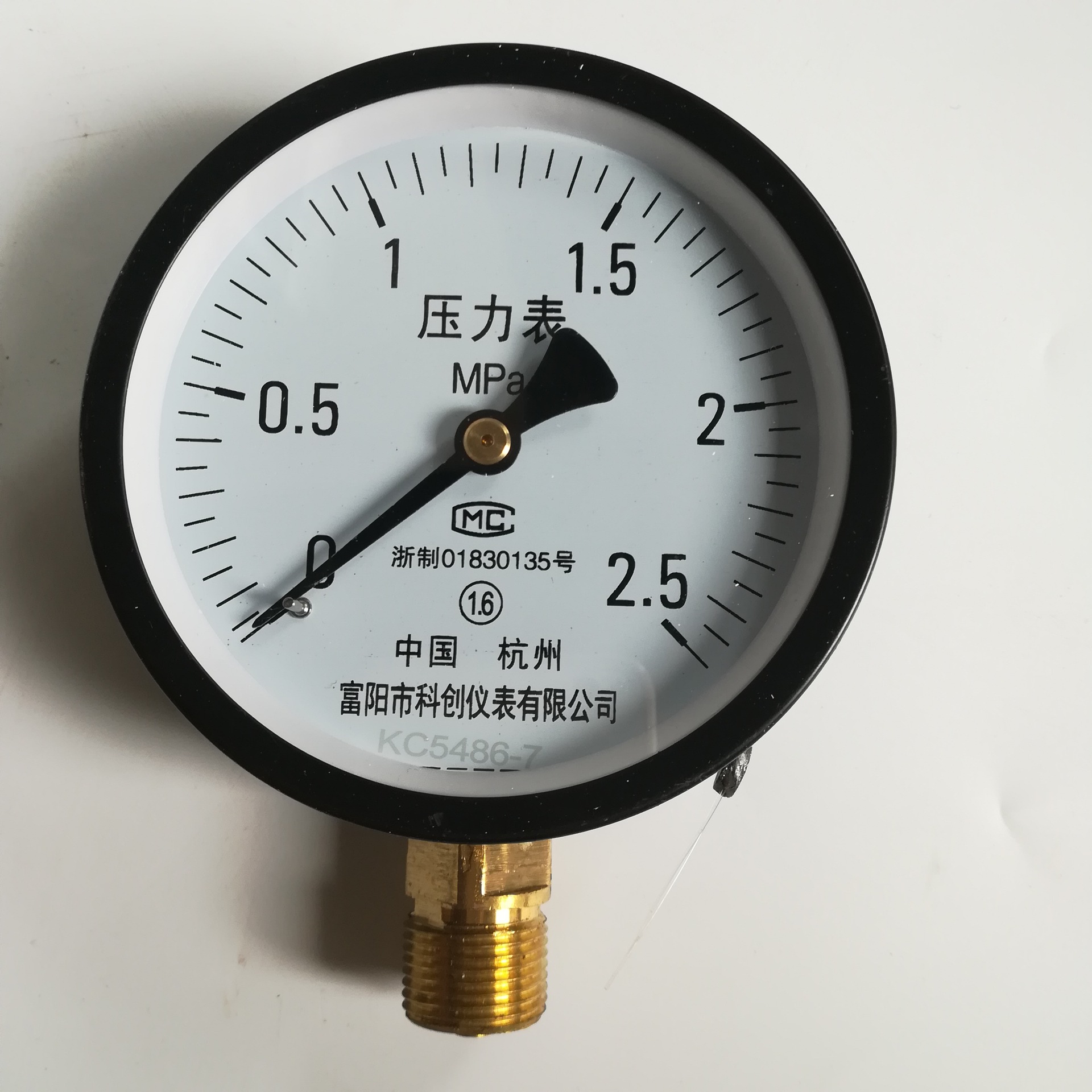 杭州富阳锅炉专用压力表,打压测试表1.6mpa.5mpampa .6mpa-阿里