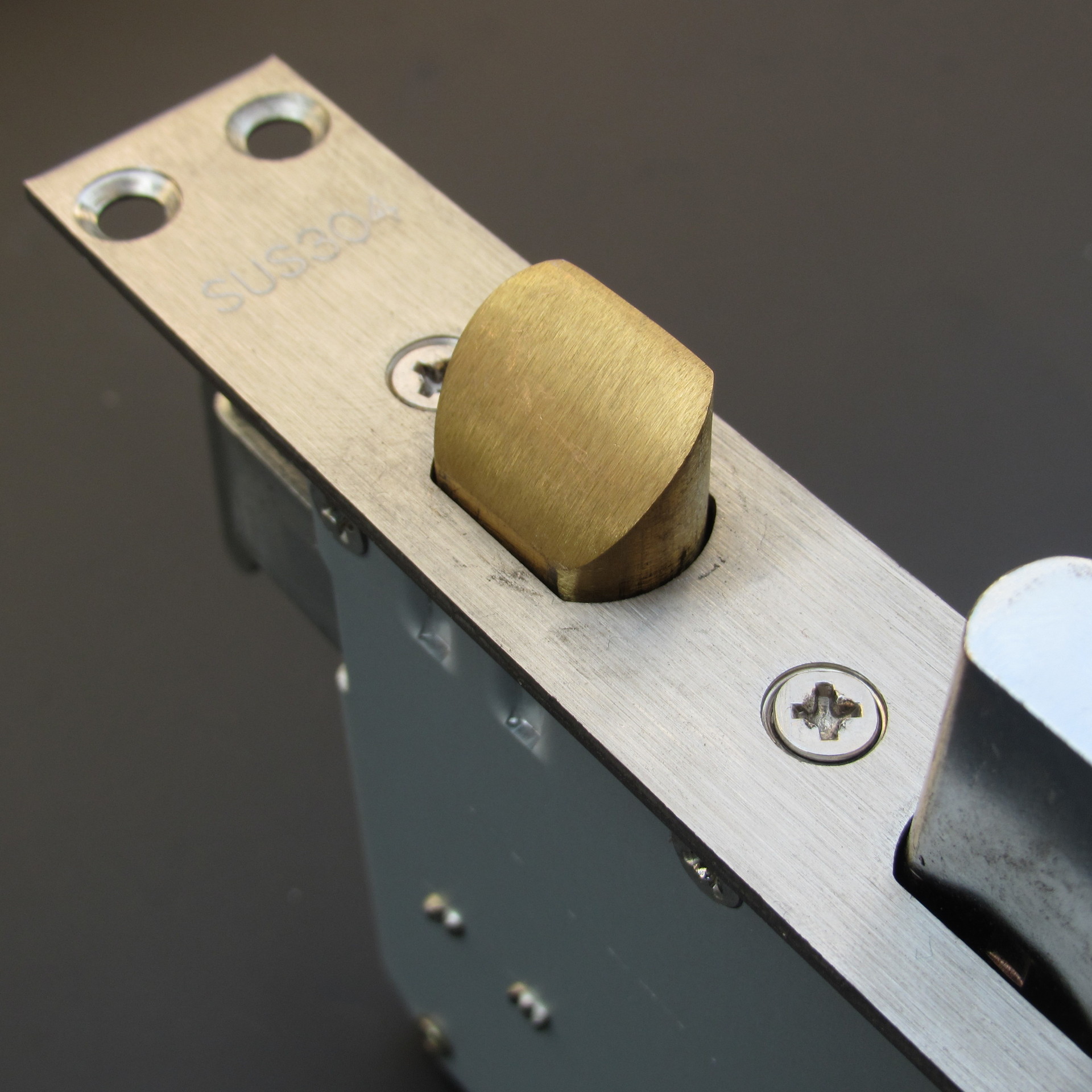 304不锈钢防盗门锁体双活双快小方头铜舌锁体通用智能指纹锁锁体