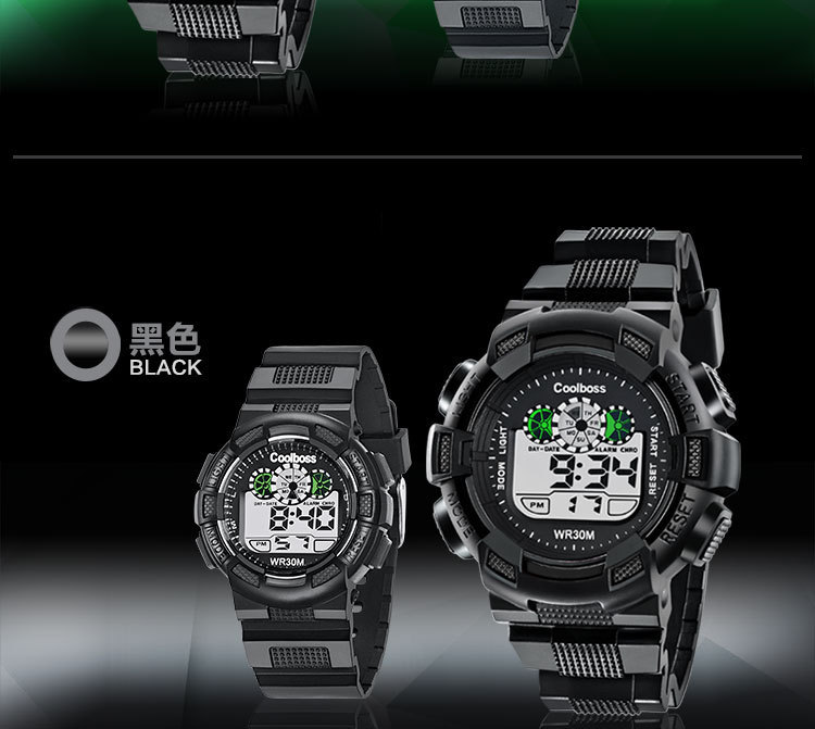厂家直销 酷宝仕防水夜光男士手表多功能计时跑秒男表