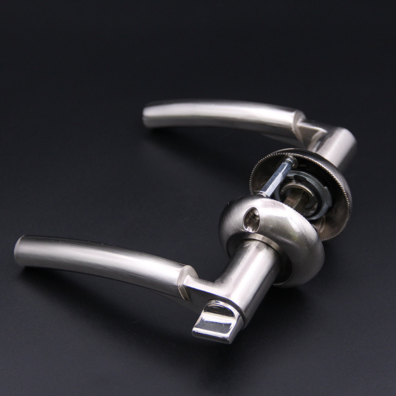 批卫生间厕所洗手间卫浴浴室执手门锁单舌洗澡间锁无钥匙卫浴门锁