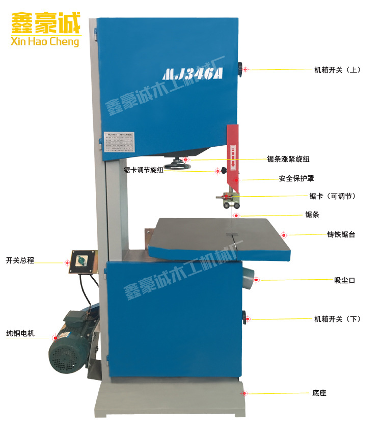 木工机械设备带锯机木工开料机弯料锯 锯铝带锯机 家具木材厂设备