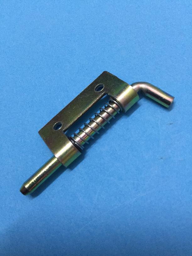 右开圆铁直径4mm弹簧插销 橱柜电柜电箱门弹簧插销 铁板厚度1.5mm