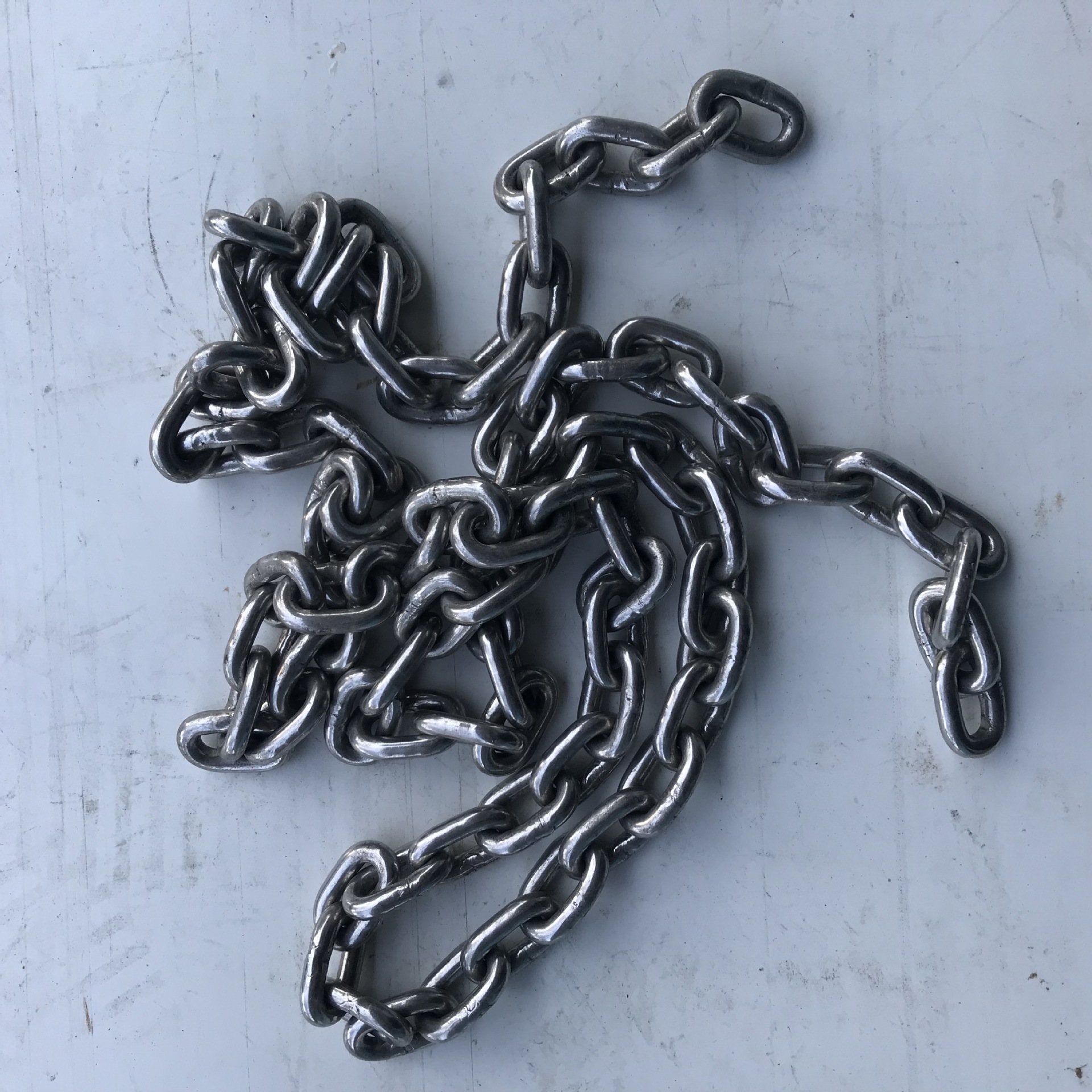 定制304不锈钢链条晾衣链铁链起重链承重链狗链宠物链牵引链3mm粗