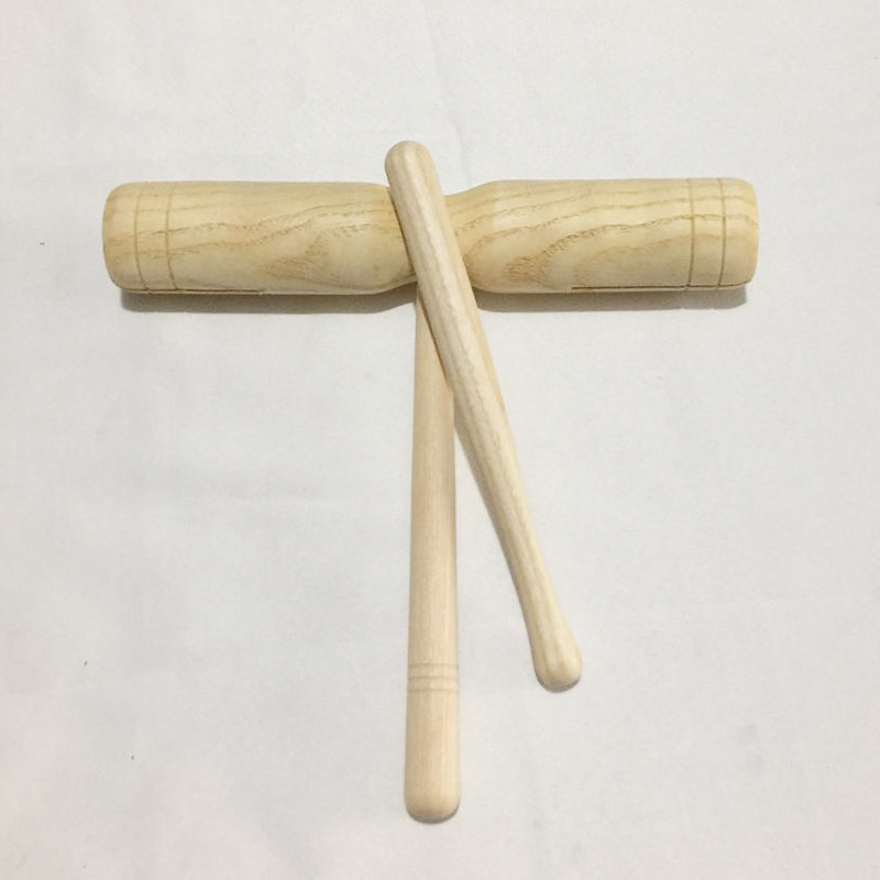 双响筒音乐教具 木质双响筒乐器高中低梆子双响筒打击乐器 双响桶