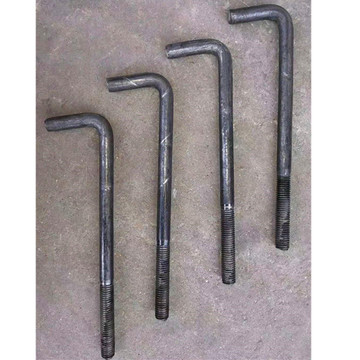 q235地脚螺栓345b地脚螺丝7字预埋件地脚螺杆螺纹钢梯形扣地脚