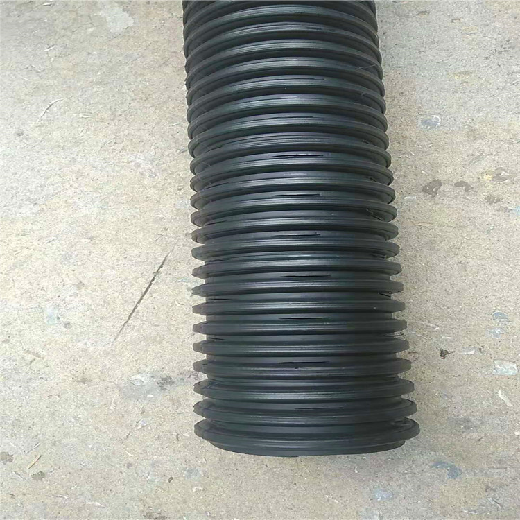 110打孔单壁波纹管 黑色hdpe单壁波纹管