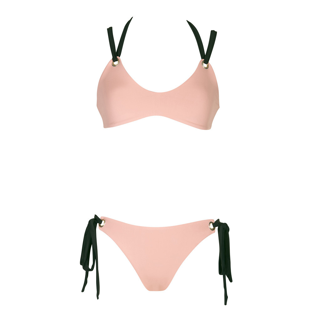 2019外贸泳衣锦纶三角分体比基尼批发亚马逊性感女士泳装swimsuit