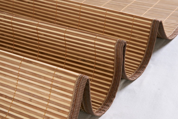 双面竹凉席折叠竹席0.9m学生席子单位寝室席直筒席双人席1.51.8m