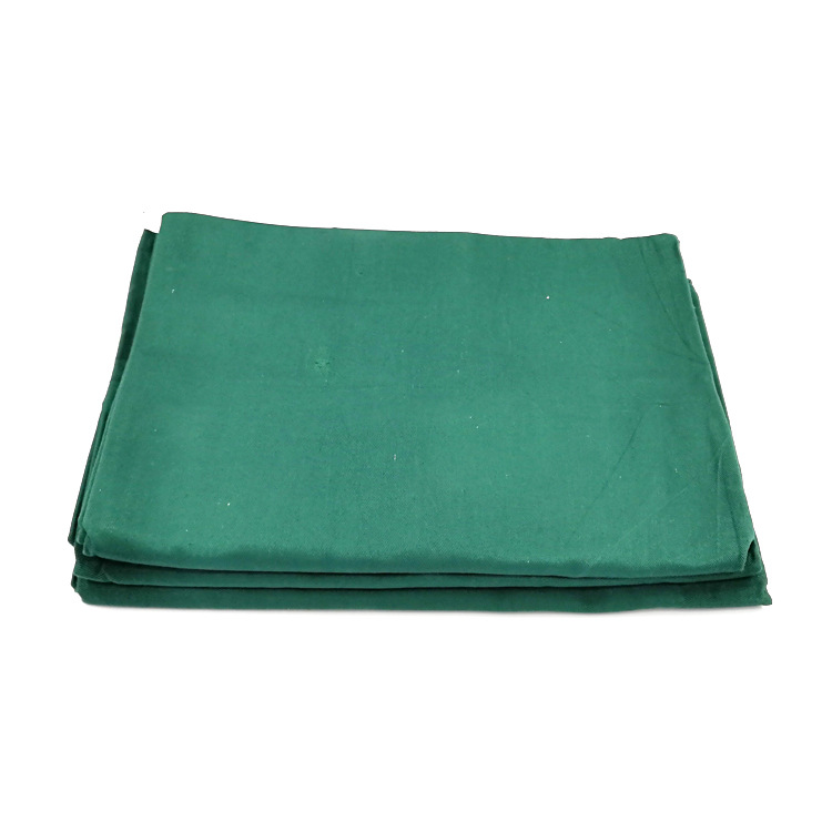 手术布洞巾纯棉墨绿布料双层手术治疗巾中单手术室可高温消毒