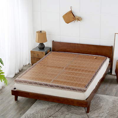 蝶飞家居凉席竹席1.8m床楠竹席单人双面折叠学生宿舍竹席夏天席03