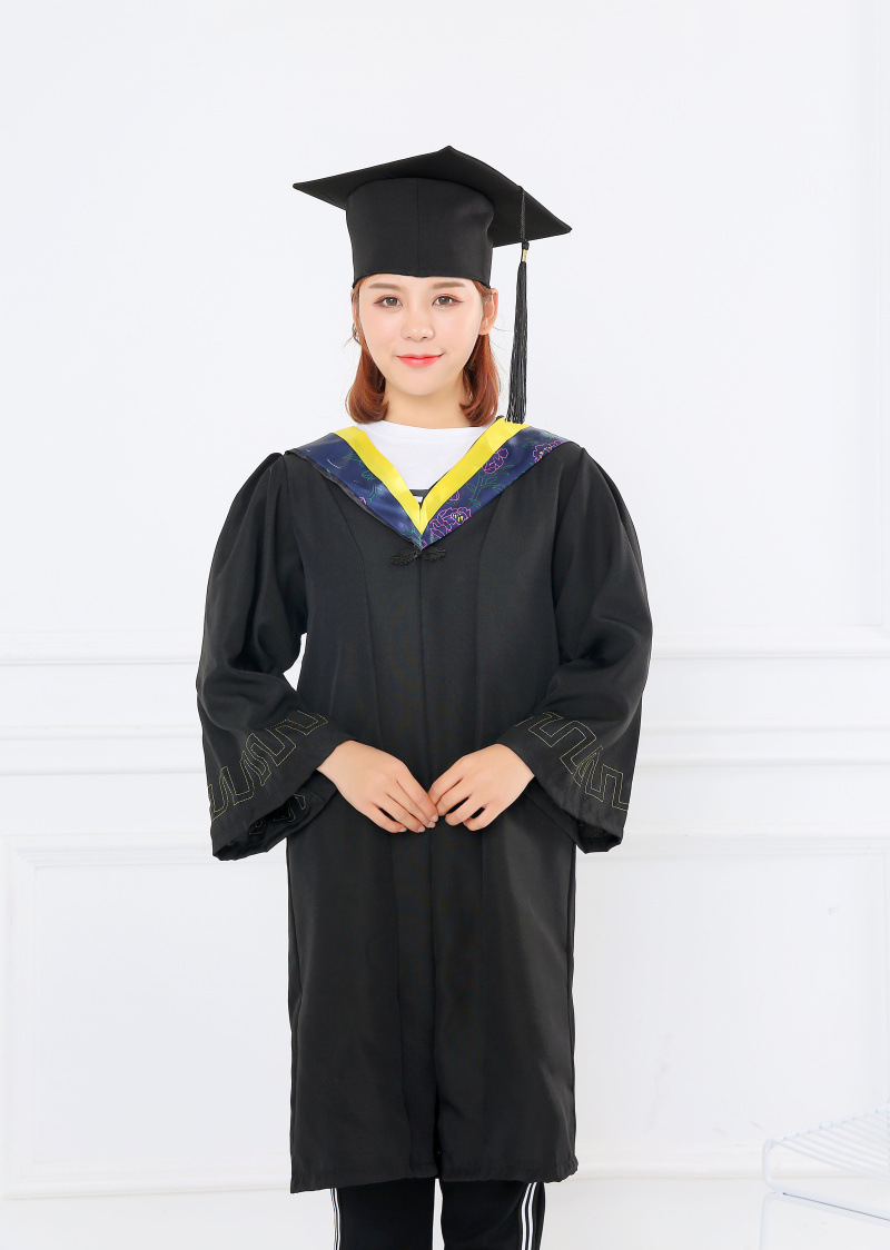 成人文科硕士服_厂家直销学士服学院风毕业礼服成人文科博士