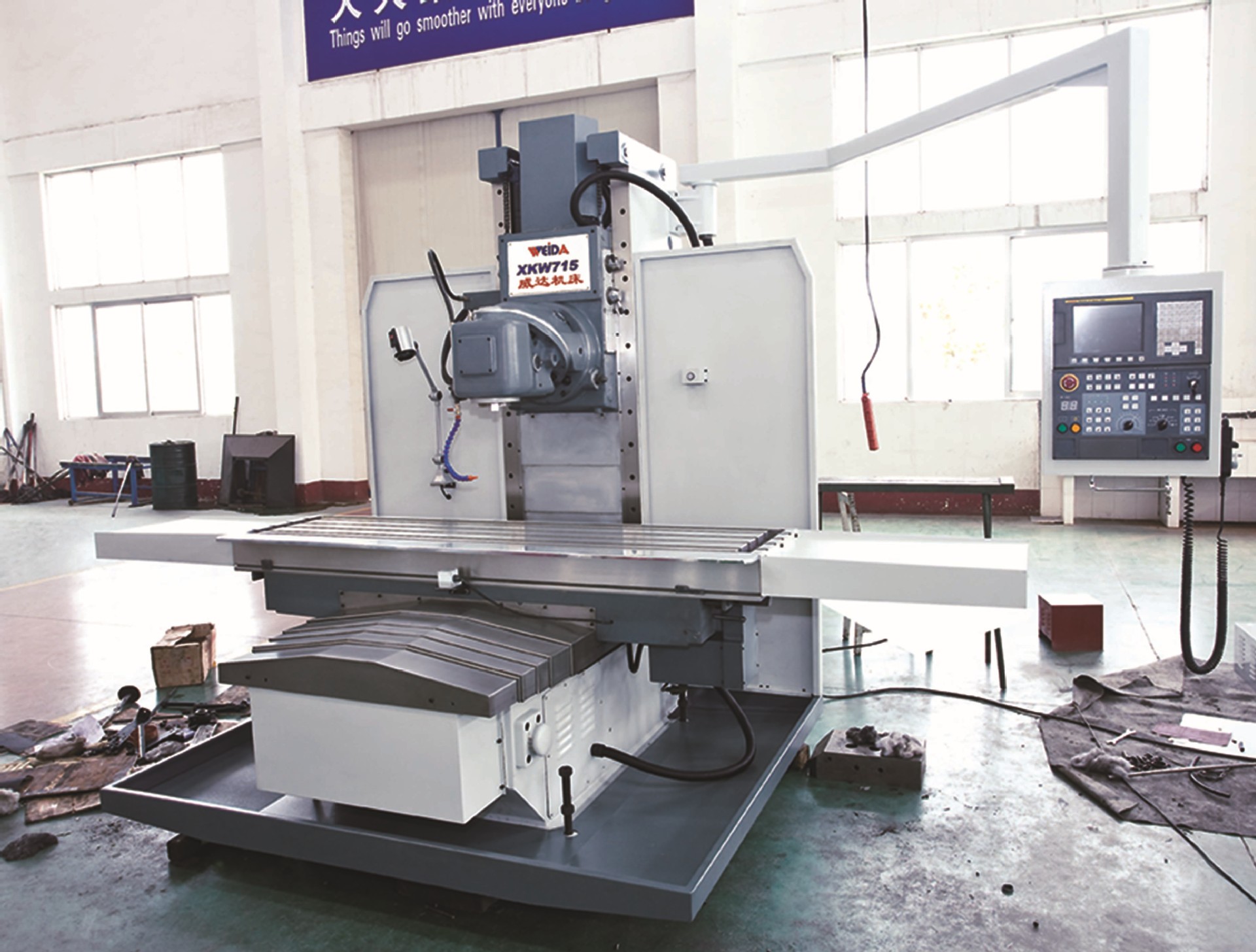 宁波地区 威达重工 xka-7150 数控床身式铣床 强力铣床