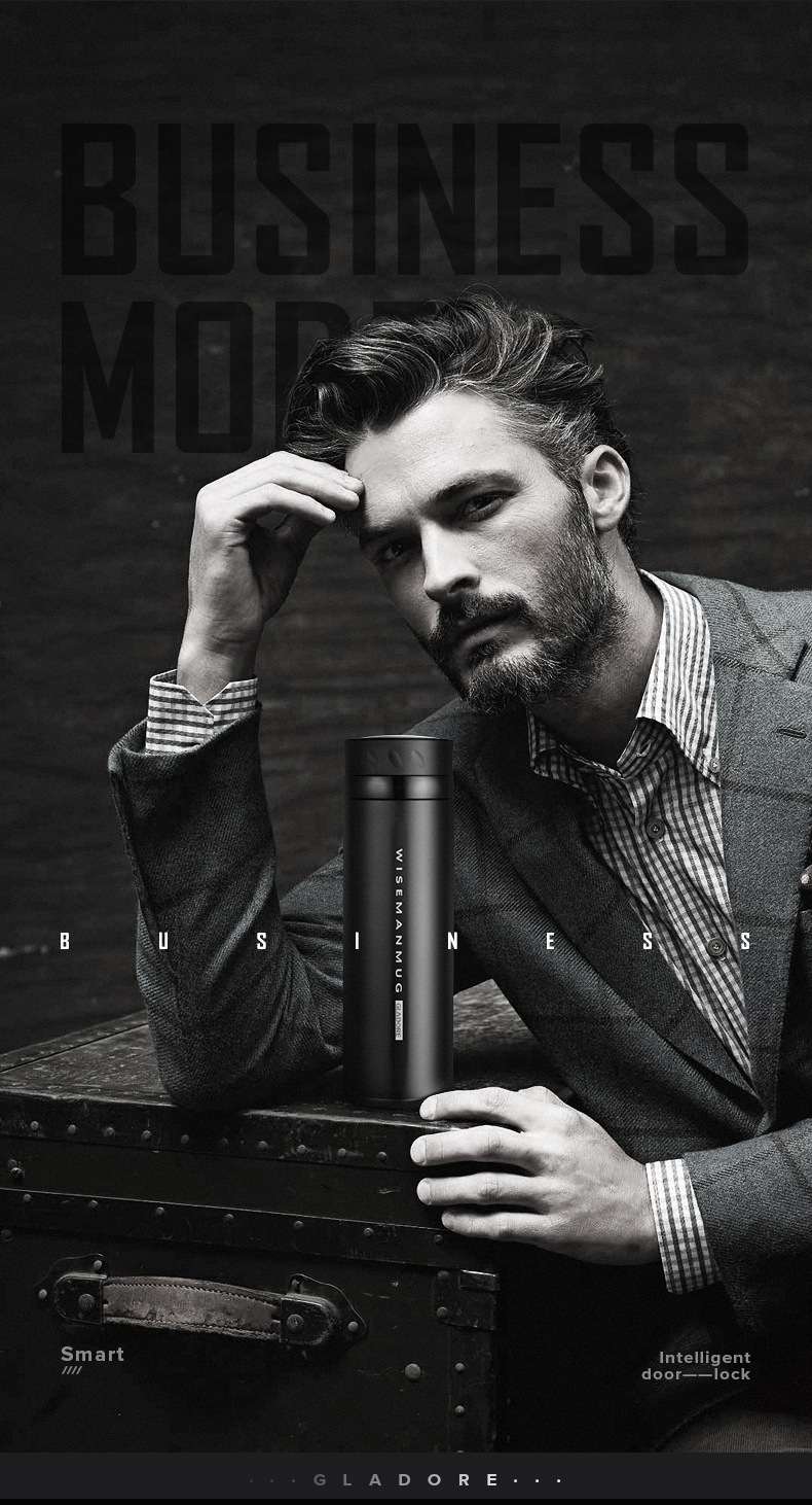 创意智能杯 不锈钢真空保温杯 广告礼品杯定制logo 一件代发跨境