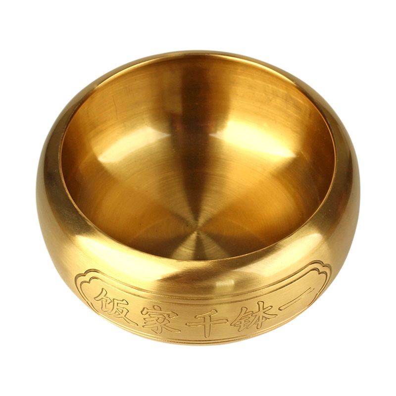 厂家直供铜一钵千家饭铜钵盂佛音碗寺庙僧人化缘修行钵金饭碗