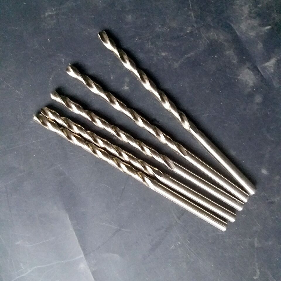 厂家直销直柄含钴加长麻花钻 6542全磨制加长直钻高速钢加长钻头