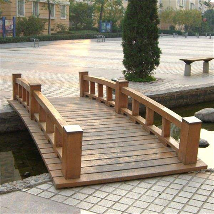 厂家直销防腐木木桥工程承包户外景观木桥公园庭院小桥产地货源
