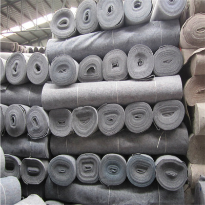 山西批发黑心棉毛毡 石油管道吸油防寒保温毛毡 蔬菜防寒大棚毛毡