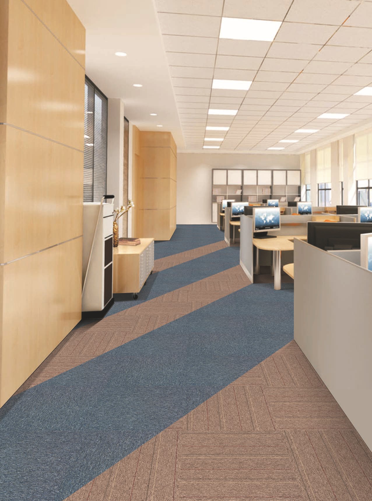 商用办公室拼接地毯阻燃pvc50*50办公室会议室写字楼专用地毯