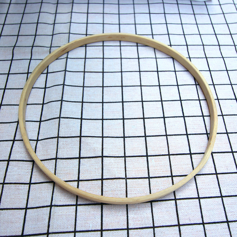 彩色竹圈竹环木圈木环风铃材料包支架支撑圈支撑环捕梦网圈挂毯圈