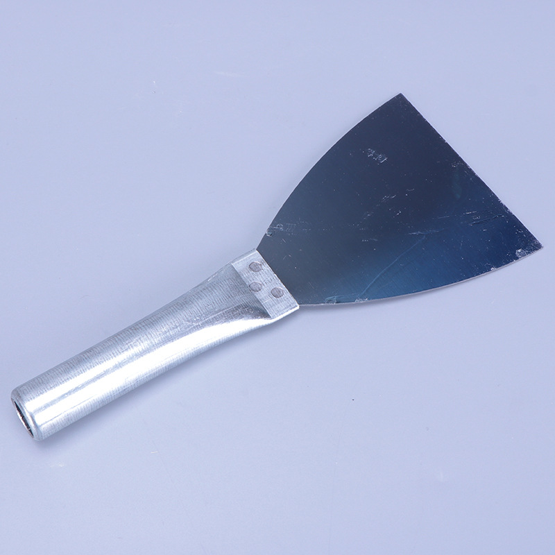 烤蓝铁柄油灰刀 油漆工铲墙腻子刮刀 加厚三角清洁抹泥抹灰刮刀