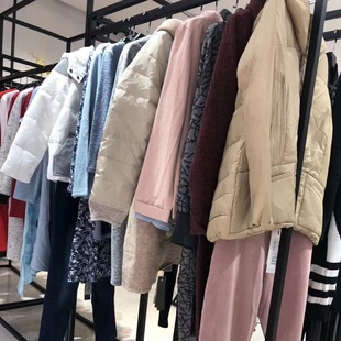 雪丹枝思曼婕大码女装2018秋冬季女装品牌尾货清仓棉麻连衣裙棉衣