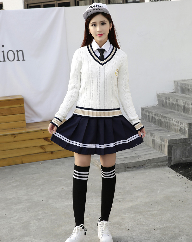 2018秋冬新款韩国校服 英伦风班服套装 jk制服工作服批发一件代发
