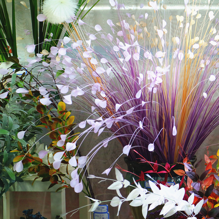 仿真白色孔雀草 高档 婚庆路引装饰假花 蝴蝶草花 长款洋葱草