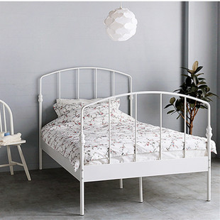 欧式复古铁架床1.5米创意简约卧室铁艺床定制ins民宿双人铁床1.