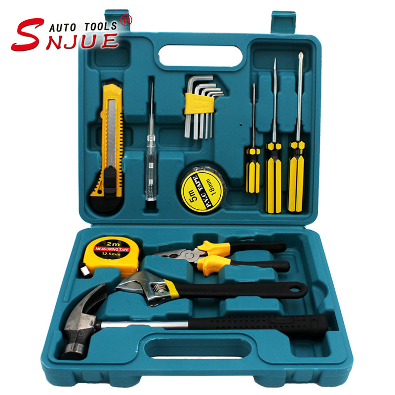 hardware tools 16-piece gift combination toolbox car repair tool set hammer wrench type b 8016g