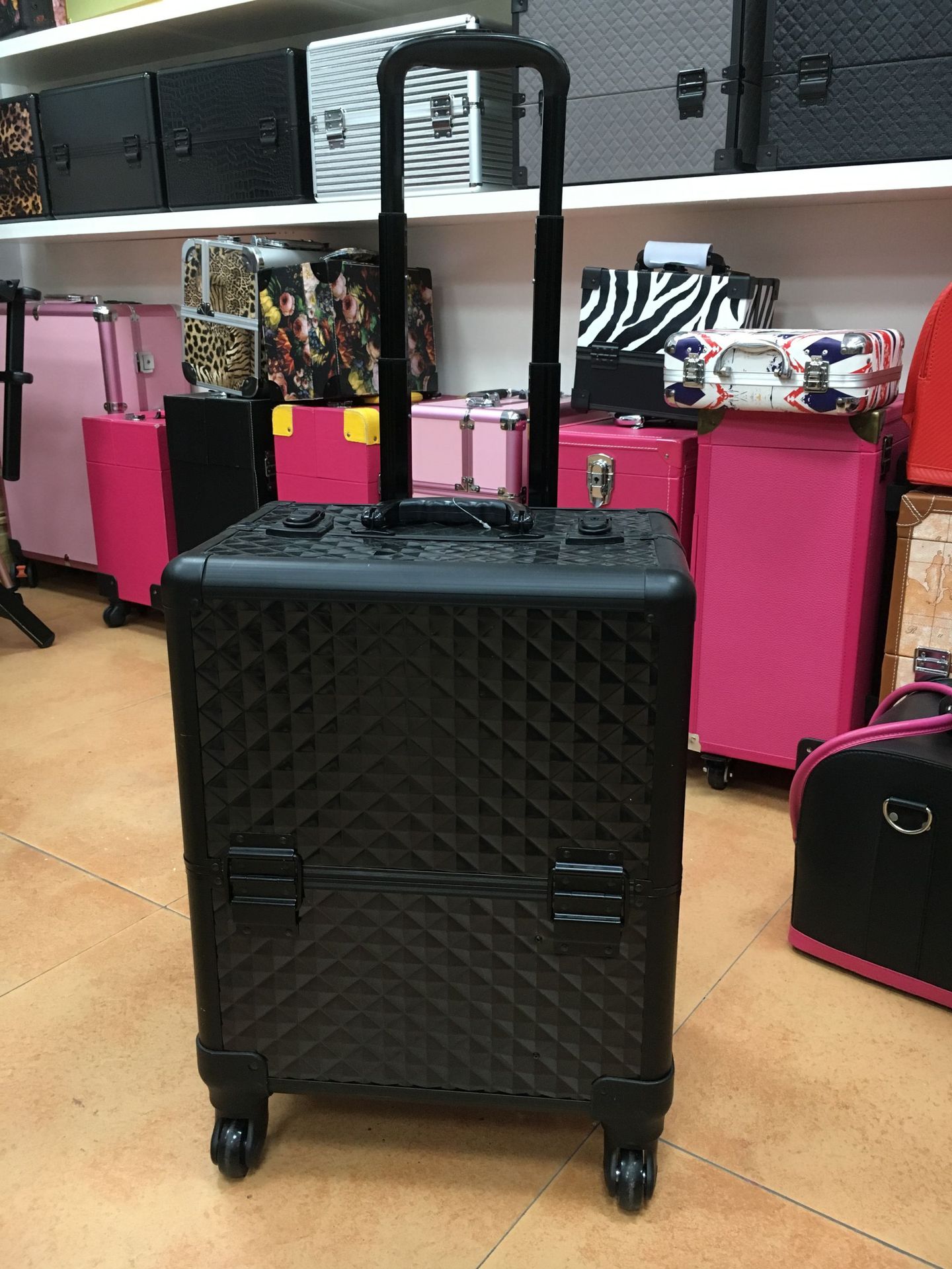 专业化妆箱 美容化妆拉杆箱 拉杆化妆箱 彩妆箱 双开工具化妆箱