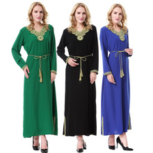 阿拉伯中东迪拜沙特马来西亚女士长裙连衣裙，TH910，速卖通热卖