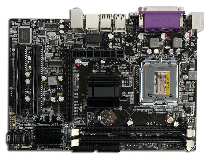 intel全新宏硕至强g41-771针主板支持四核系列cpu 5160 5410 5420