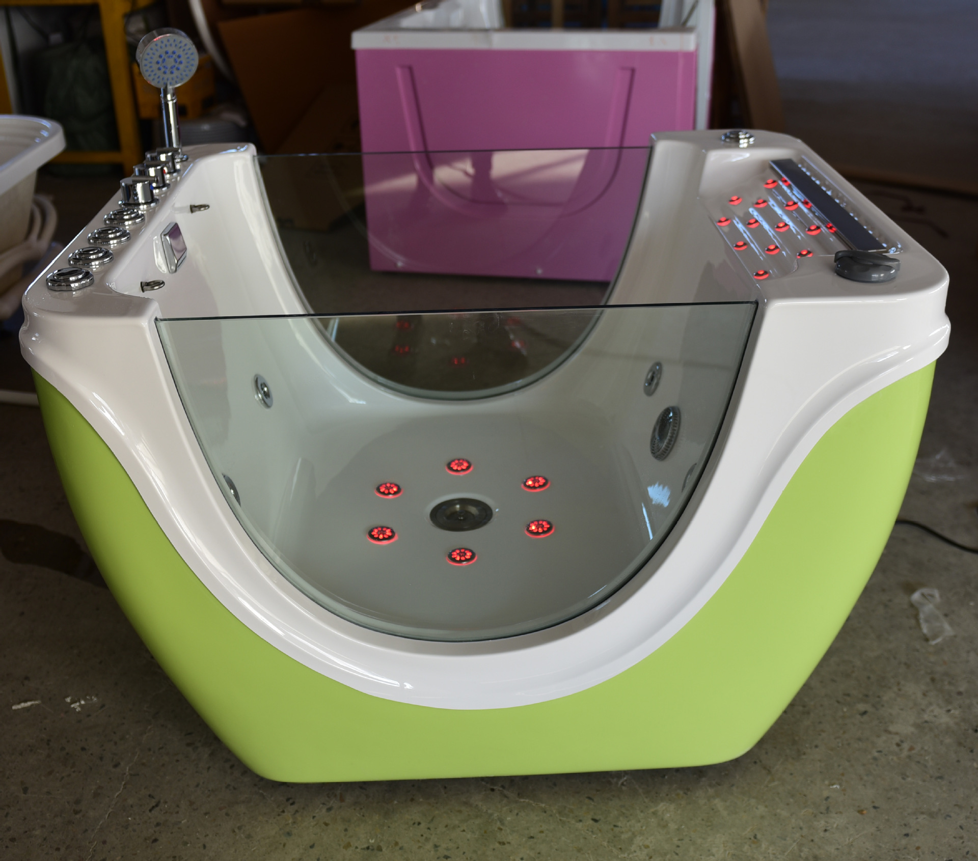 新款宠物店用品宠物spa机 按摩浴缸猫浴缸 黑白狗狗专用浴缸