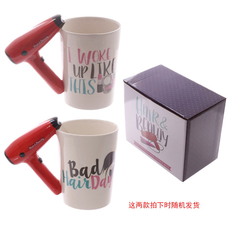 Cross-Border Foreign Trade Cute Makeup Tool Cup Creative Boots High Heels Hair Dryer Truncheon Handle Mug Cup Water Cup