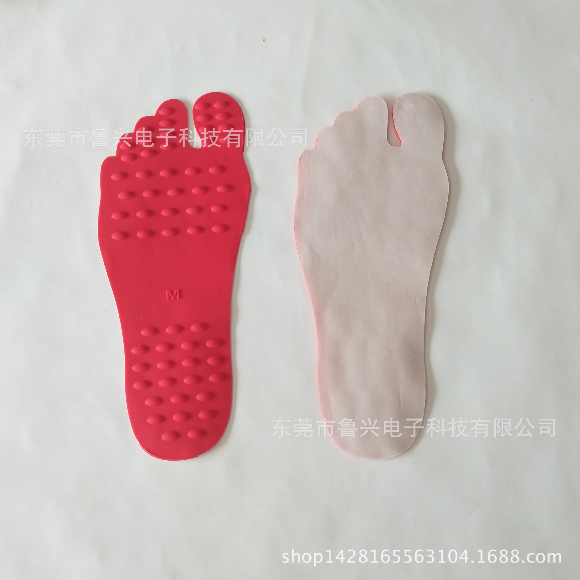 创意沙滩防水防滑脚垫 硅胶隔热鞋垫贴合脚底 沙滩隐形防滑鞋垫