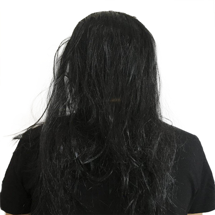 白发魔女料脸面具魔鬼恐怖鬼脸万圣节套头假面演出派对吓鬼节面具