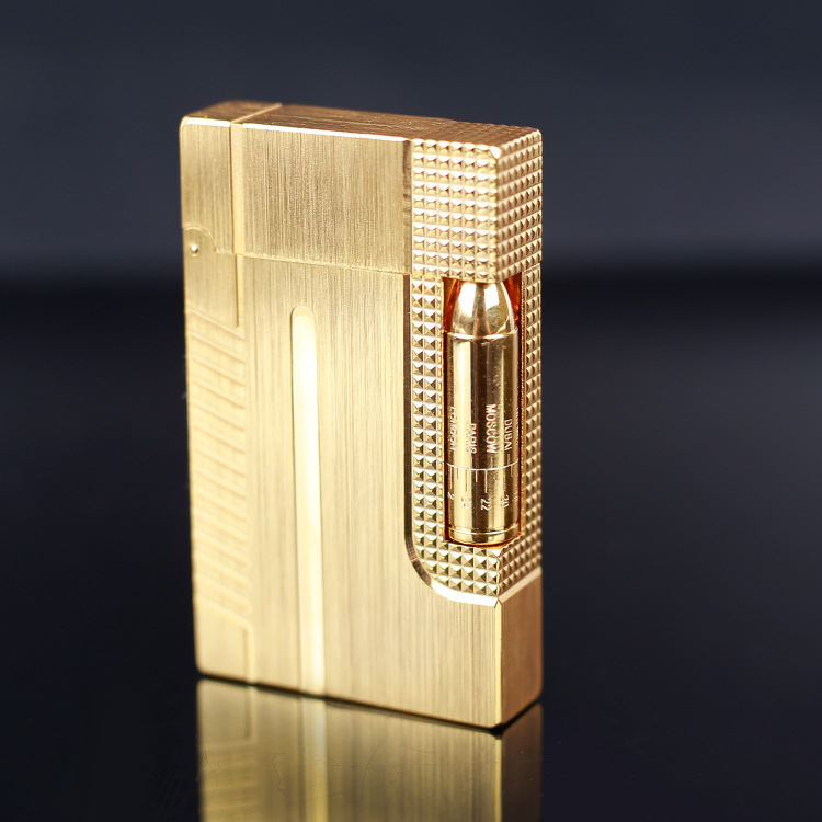 法国正品朗声神骏打火机充气砂轮防风创意纯铜钢音个性礼品男士潮