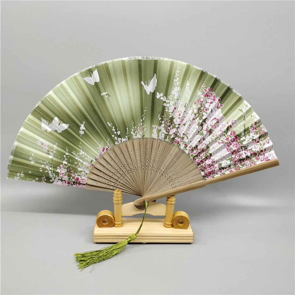 21公分单面布扇摄影道具绸布扇 摄影装饰道具旗袍优雅女扇子爆款