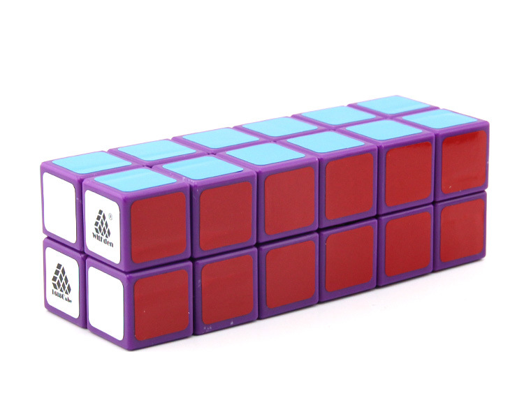 智力乐园ic226立方体魔方2号 顺滑异形六色长方体益智魔方