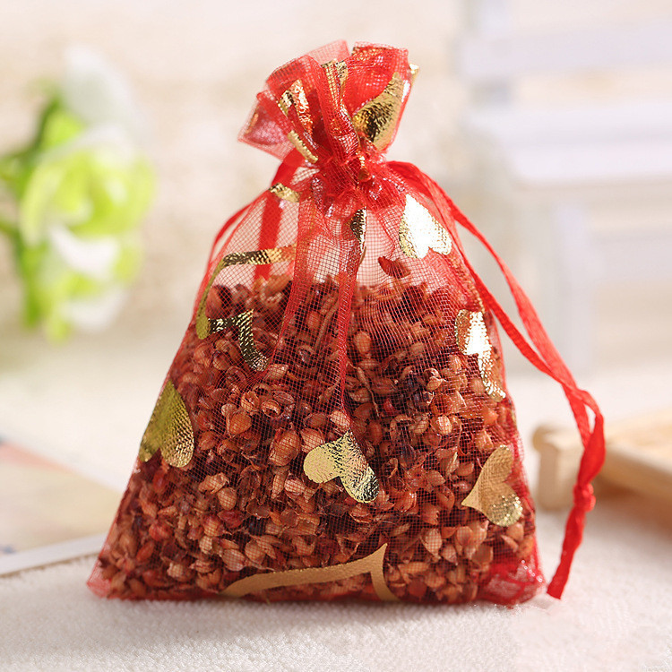 烫金纱空袋子香包热销 网纱袋香囊蕾丝袋纱网透明透气美观
