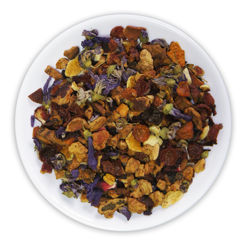 德国果粒茶 瑰夏水果茶200g罐装 蓝色忧郁清香柠檬味花果茶