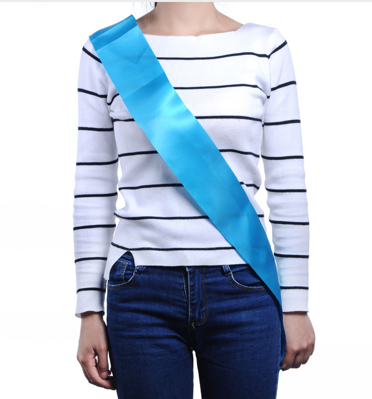 热销亚马逊wish单身派对礼仪带 婚礼金红色字新娘肩带bride to be