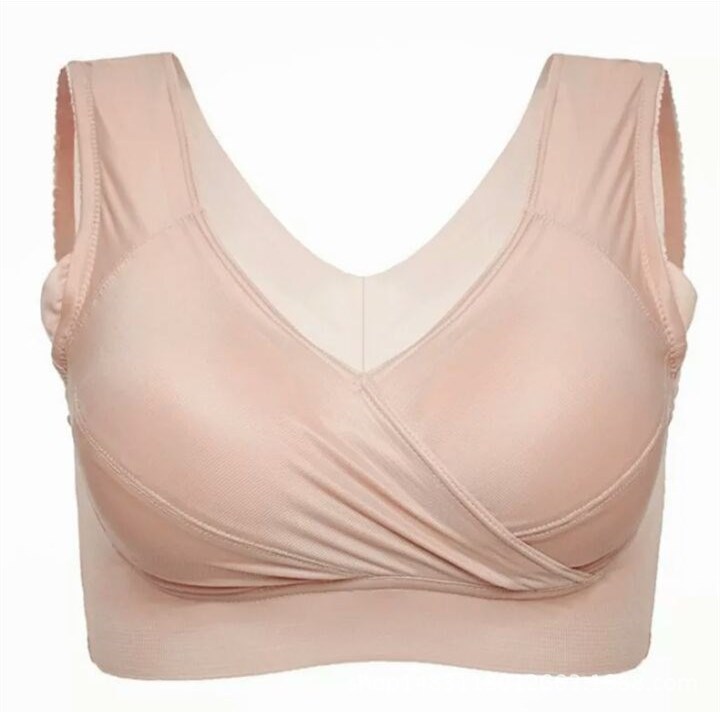 批发加大码胖mm200斤薄聚拢文胸无钢圈防震背心内衣