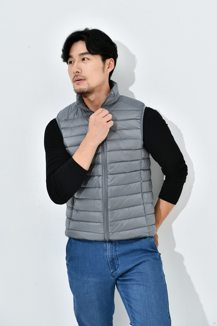 2020男式新款轻薄羽绒马甲男背心男装羽绒服男士加大码厂家批发