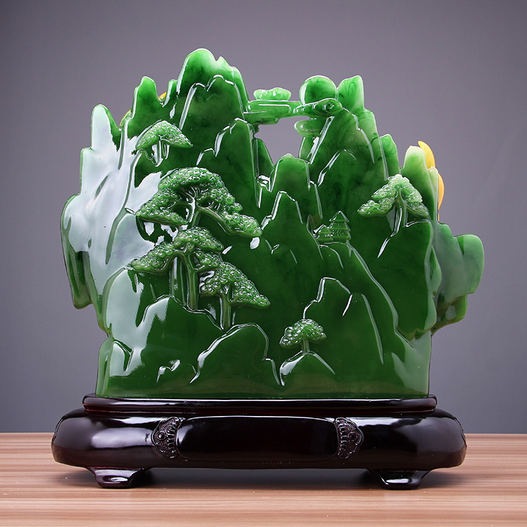大展宏图摆件仿玉石办公室书桌家居酒柜摆设装饰工艺品送领导礼品