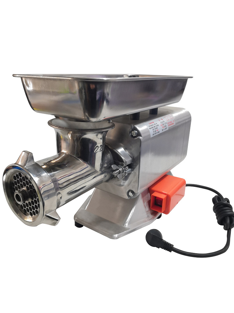 22型台正元绞肉机商用大功率台式不锈钢全自动绞肉馅菜陷蒜泥灌肠