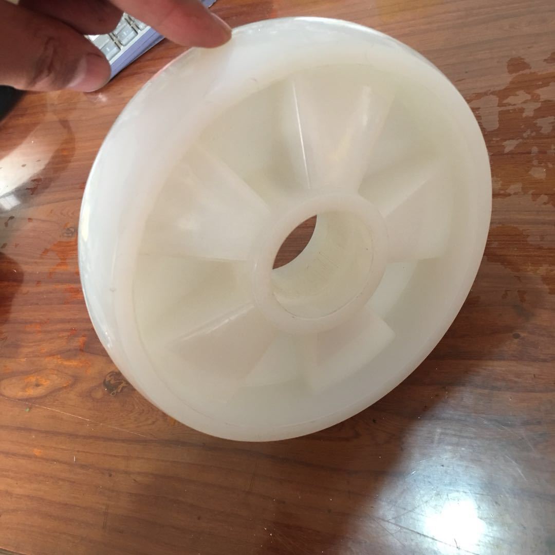 脚轮 厂家直销尼龙聚氨酯pu钢轮pp手动液压地牛坦克叉车轮白尼轮